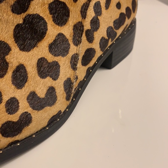 Steven by Steve Madden Genuine Calf Hair Leopard Print Buckle Boots - Picture 10 of 10
